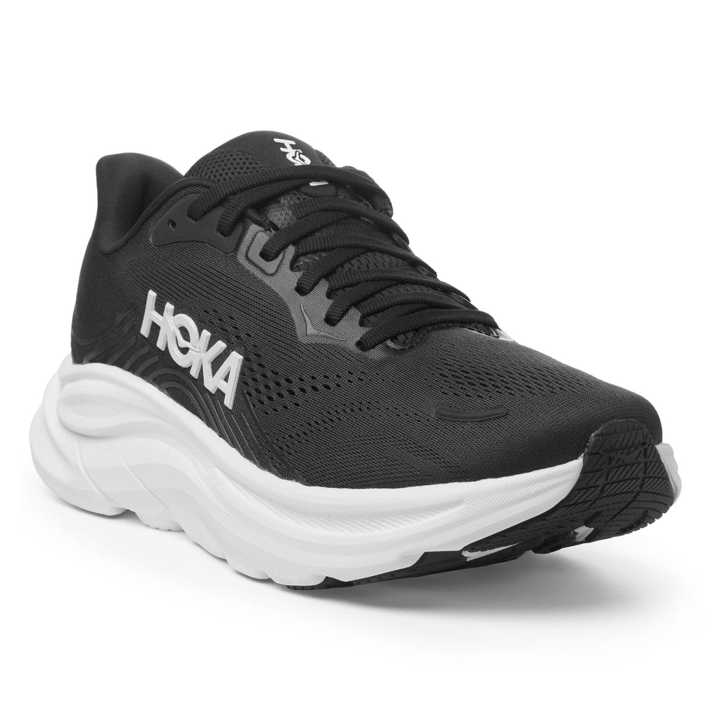 Women's Clifton 11 Road-Running Shoes - Black/White - view 3
