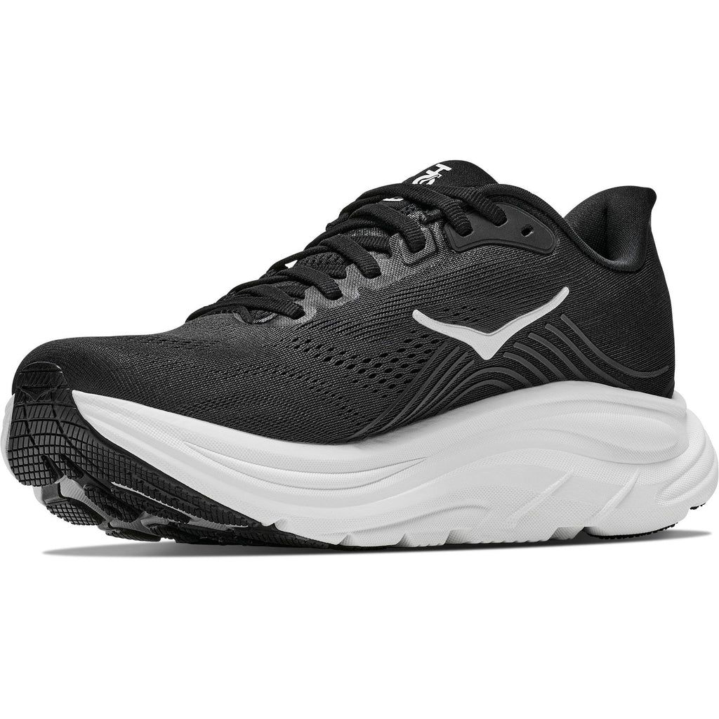 Women's Clifton 11 Road-Running Shoes - Black/White - view 4