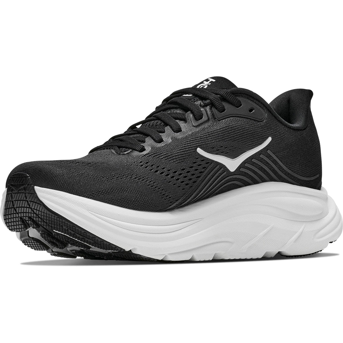 Women's Clifton 11 Road-Running Shoes - Black/White - view 4