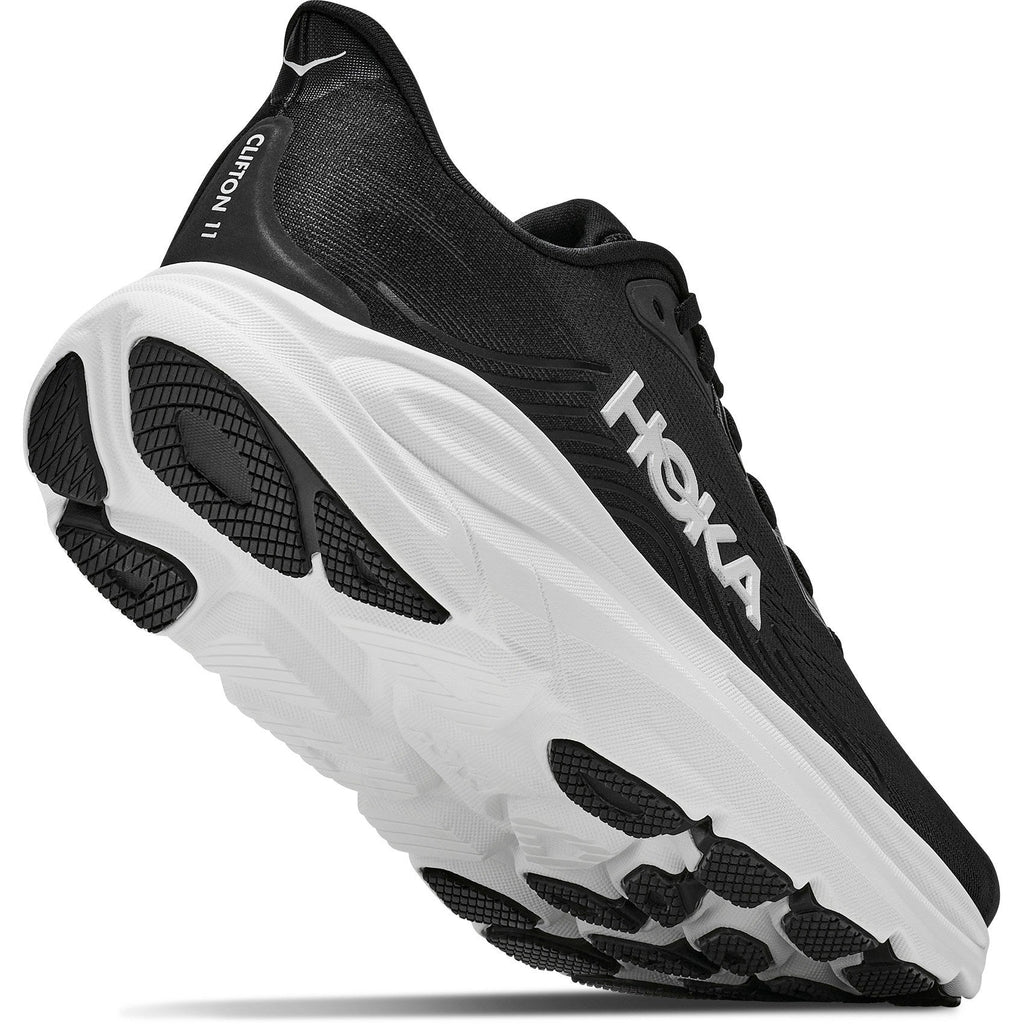 Women's Clifton 11 Road-Running Shoes - Black/White - view 8