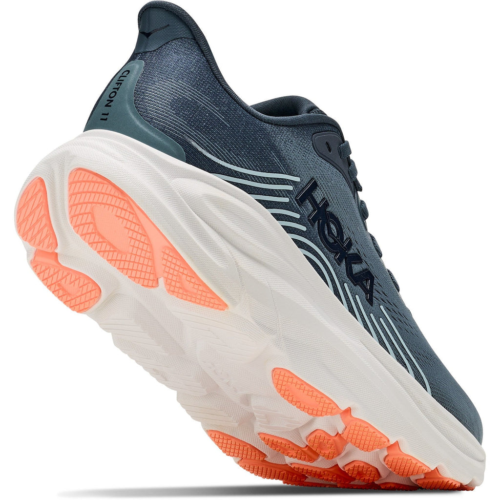 Women's Clifton 11 Road-Running Shoes - Faded Navy/Glimmering Blue - view 8
