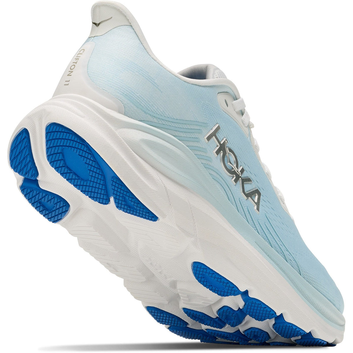 Women's Clifton 11 Road-Running Shoes - Frost/Glimmering Blue - view 8