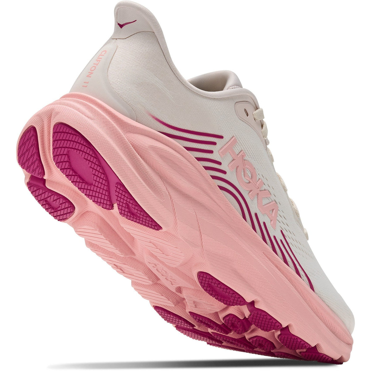 Women's Clifton 11 Road-Running Shoes - Rose Cream/Dewy Pink - view 8