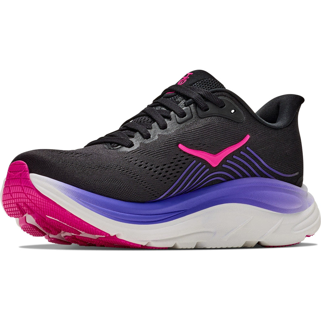 Women's Clifton 11 Road-Running Shoes - Black/Neon Nebula - view 4