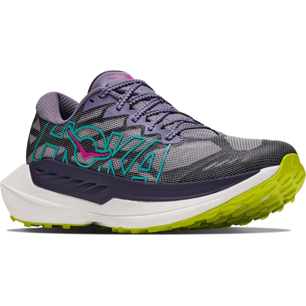Women's Rocket X Trail-Running Shoes - Purple Fog/Hoka Citrus - view 3