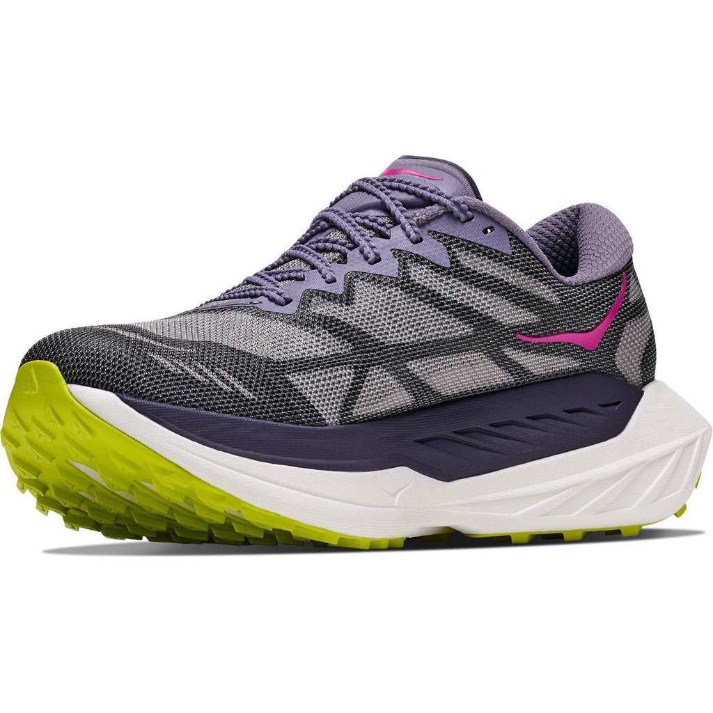 Women's Rocket X Trail-Running Shoes - Purple Fog/Hoka Citrus - view 4