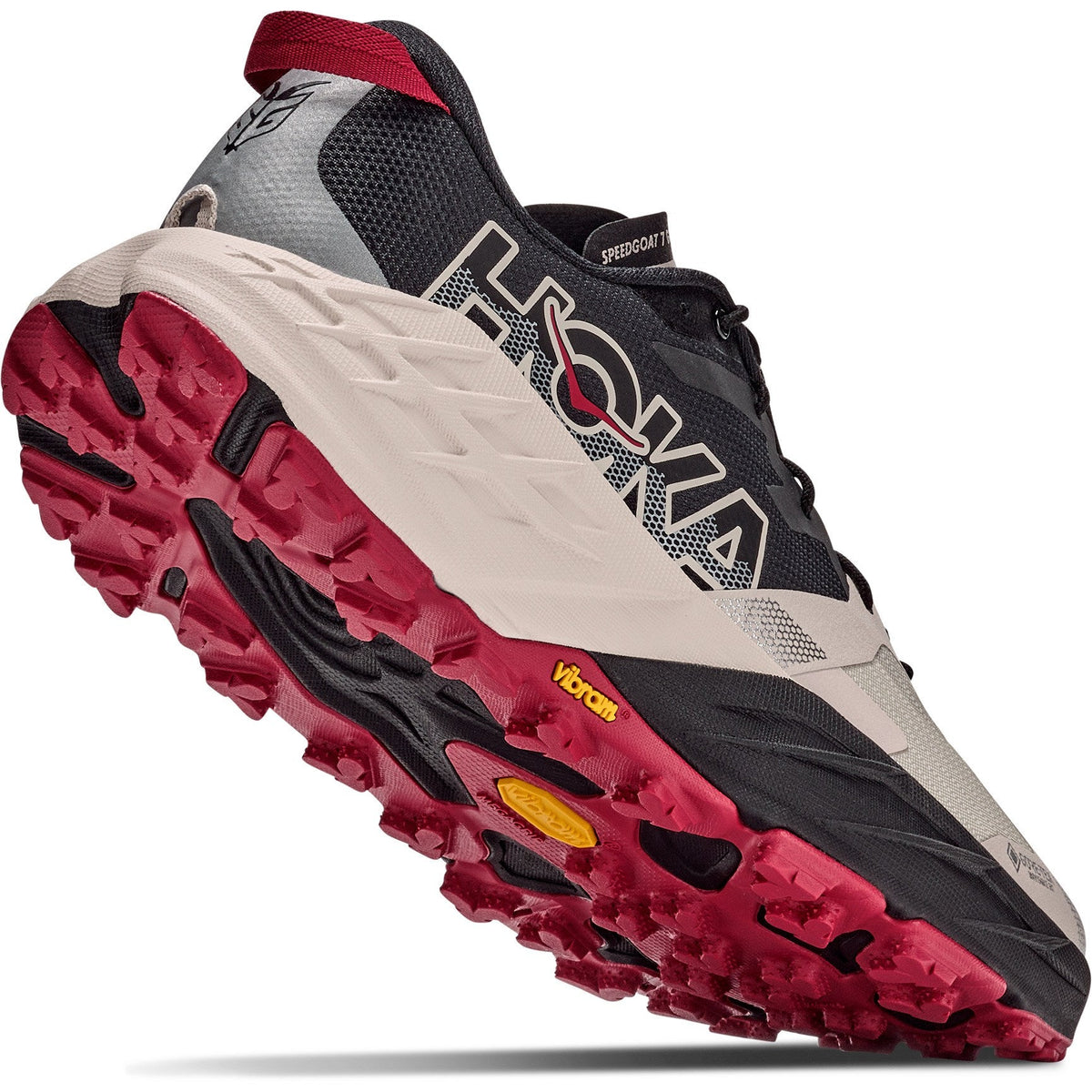 Men's Speedgoat 7 GTX Trail-Running Shoes - Black/River Rock Grey - view 8