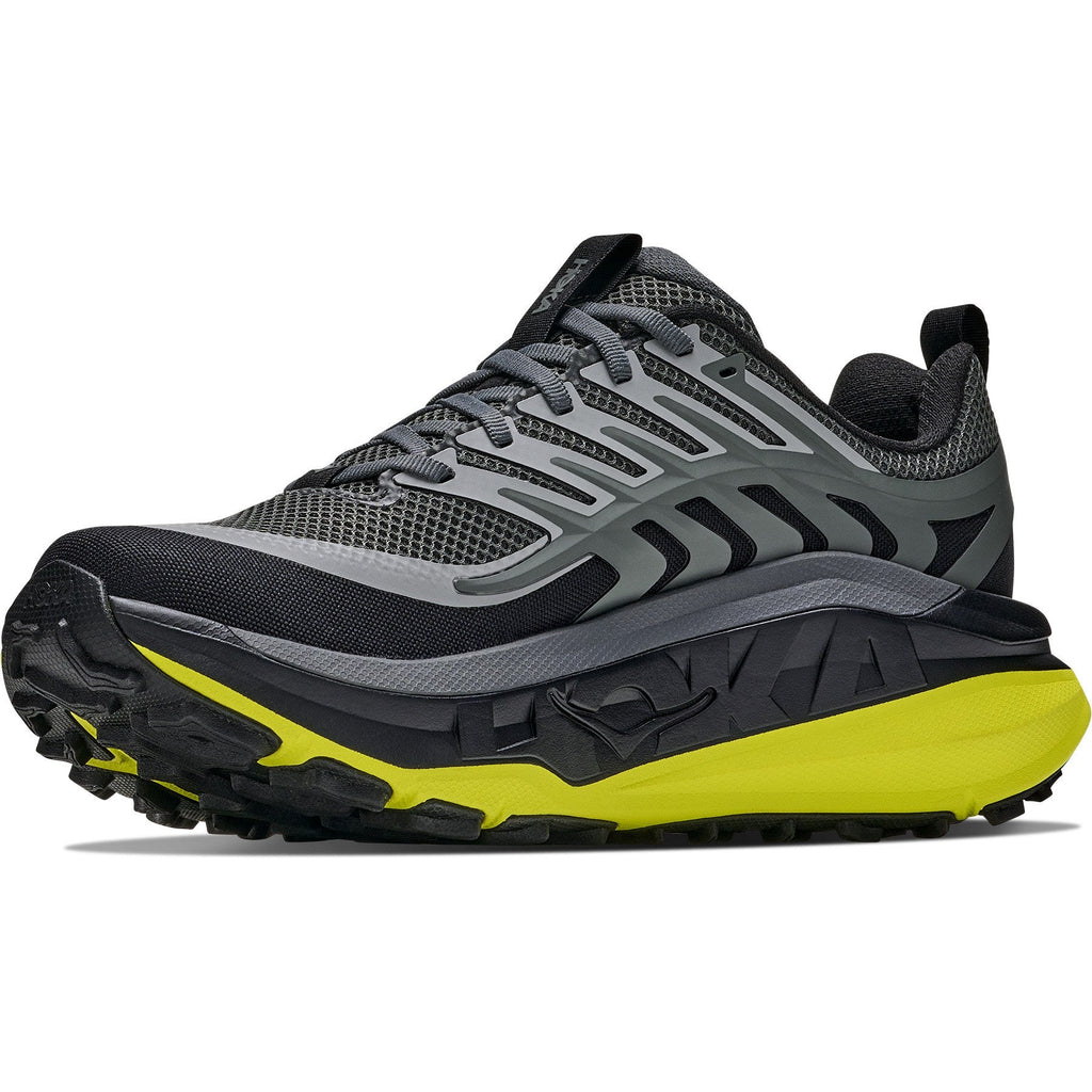 Men's Stinson 8 Trail-Running Shoes - Black/Hoka Citrus - view 4