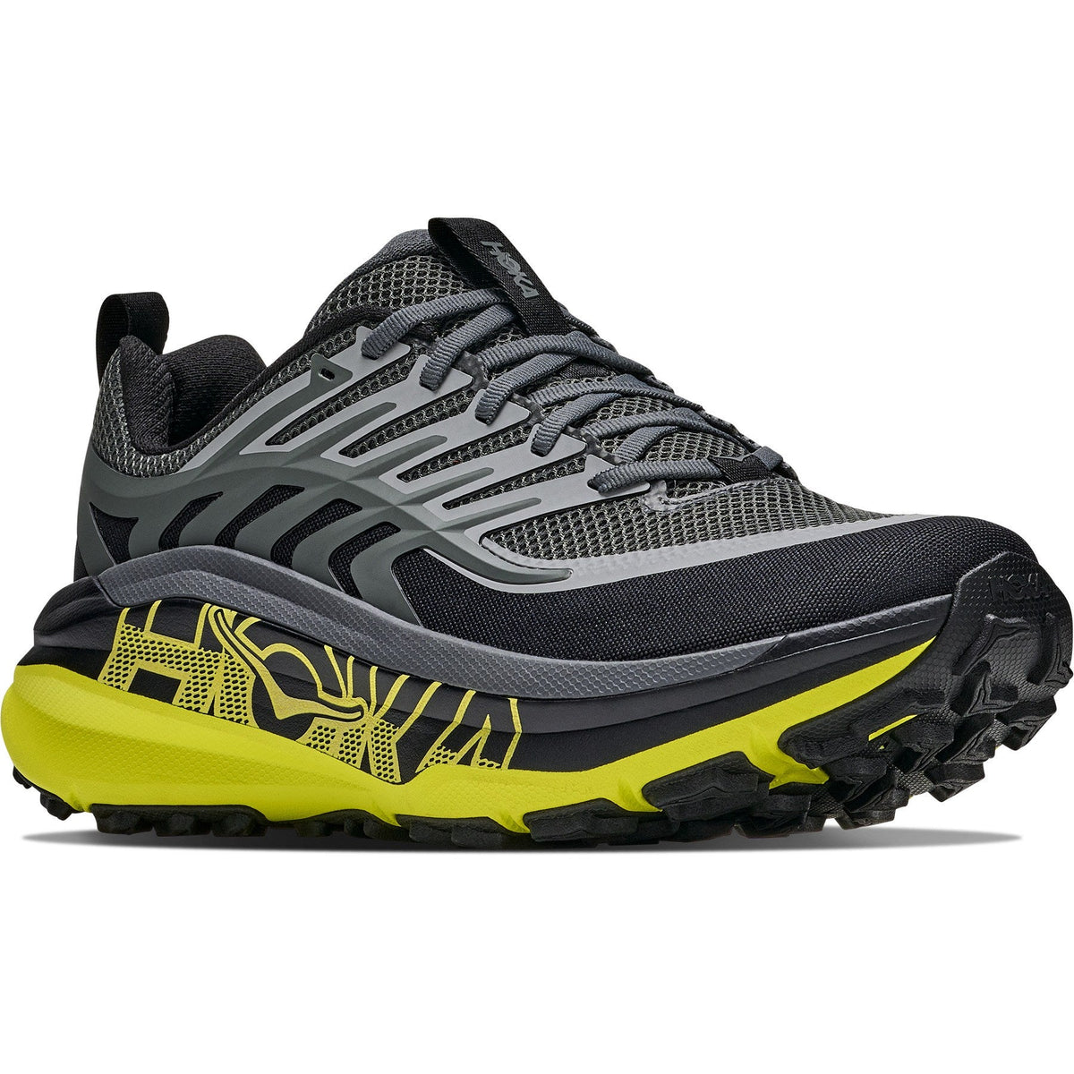 Men's Stinson 8 Trail-Running Shoes - Black/Hoka Citrus - view 3