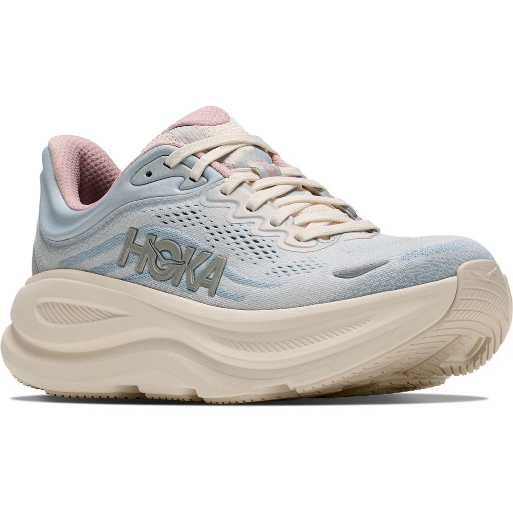 Women's Bondi 9 GLM Road-Running Shoes - Alabaster/Mineral Blue - view 3