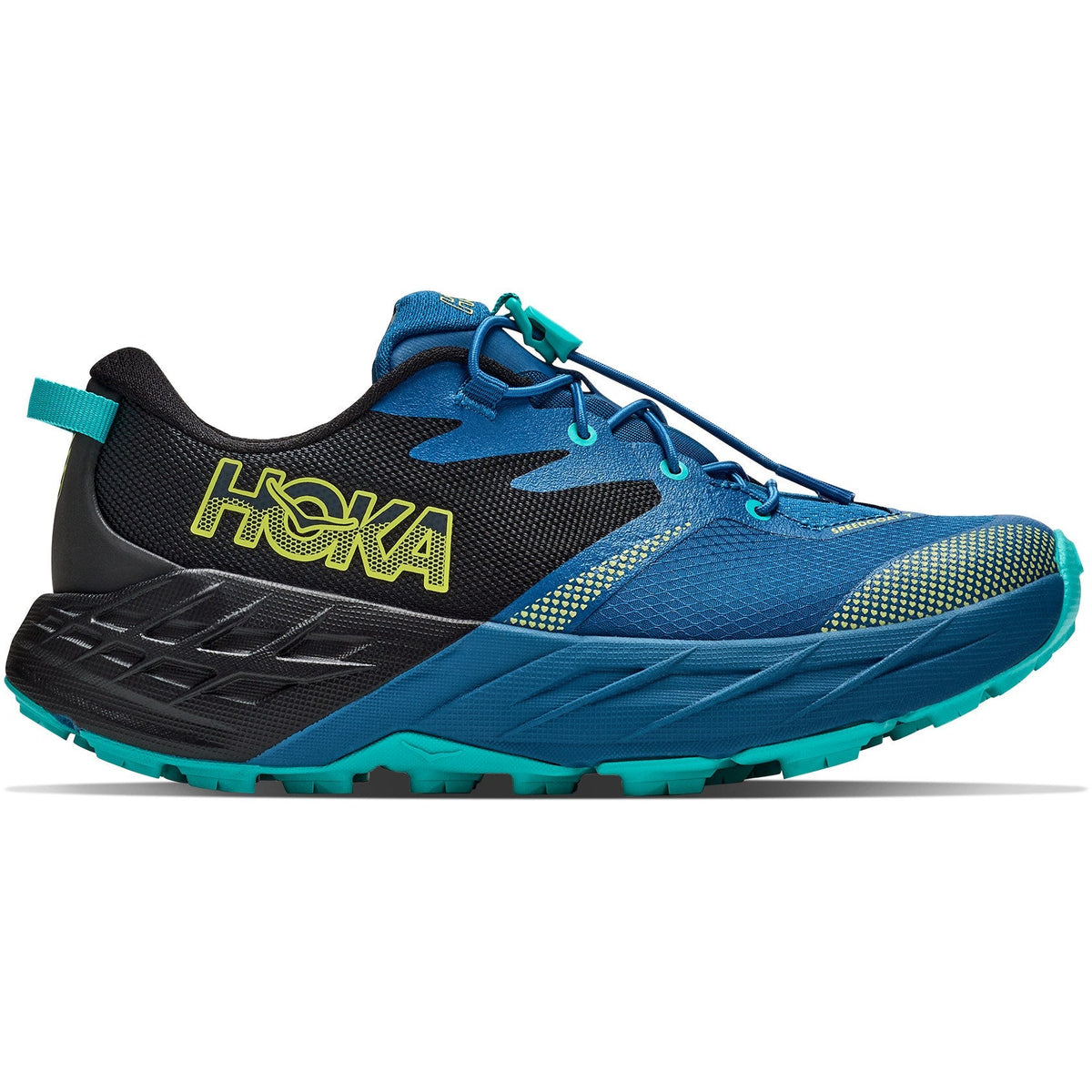 Big Kids' Speedgoat 7 Trail-Running Shoes - Black/Night Glow Blue - view 1