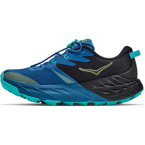 Big Kids' Speedgoat 7 Trail-Running Shoes - Black/Night Glow Blue - view 2