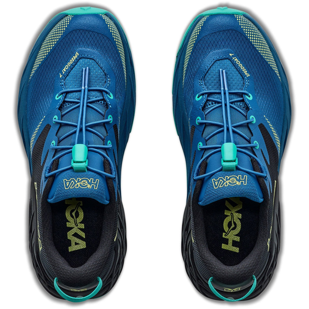 Big Kids' Speedgoat 7 Trail-Running Shoes - Black/Night Glow Blue - view 6