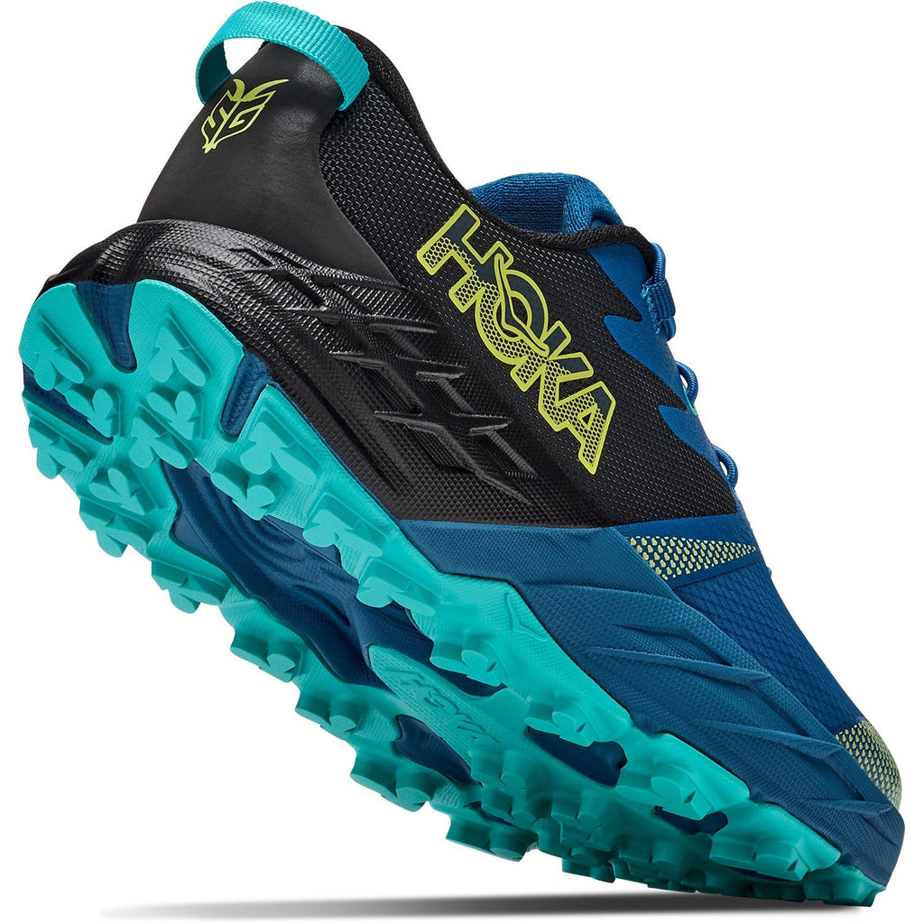 Big Kids' Speedgoat 7 Trail-Running Shoes - Black/Night Glow Blue - view 8