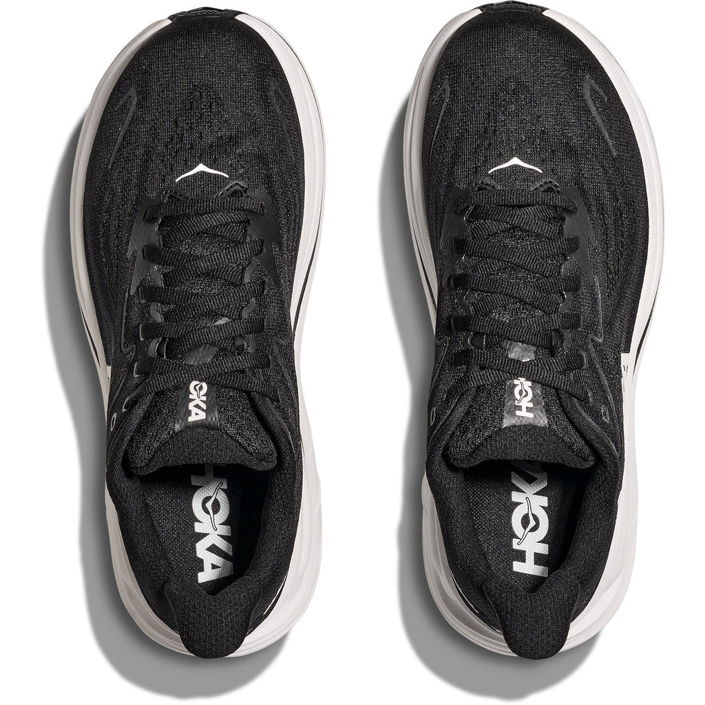 Men's Clifton 10 Road-Running Shoes - Black/White - view 6