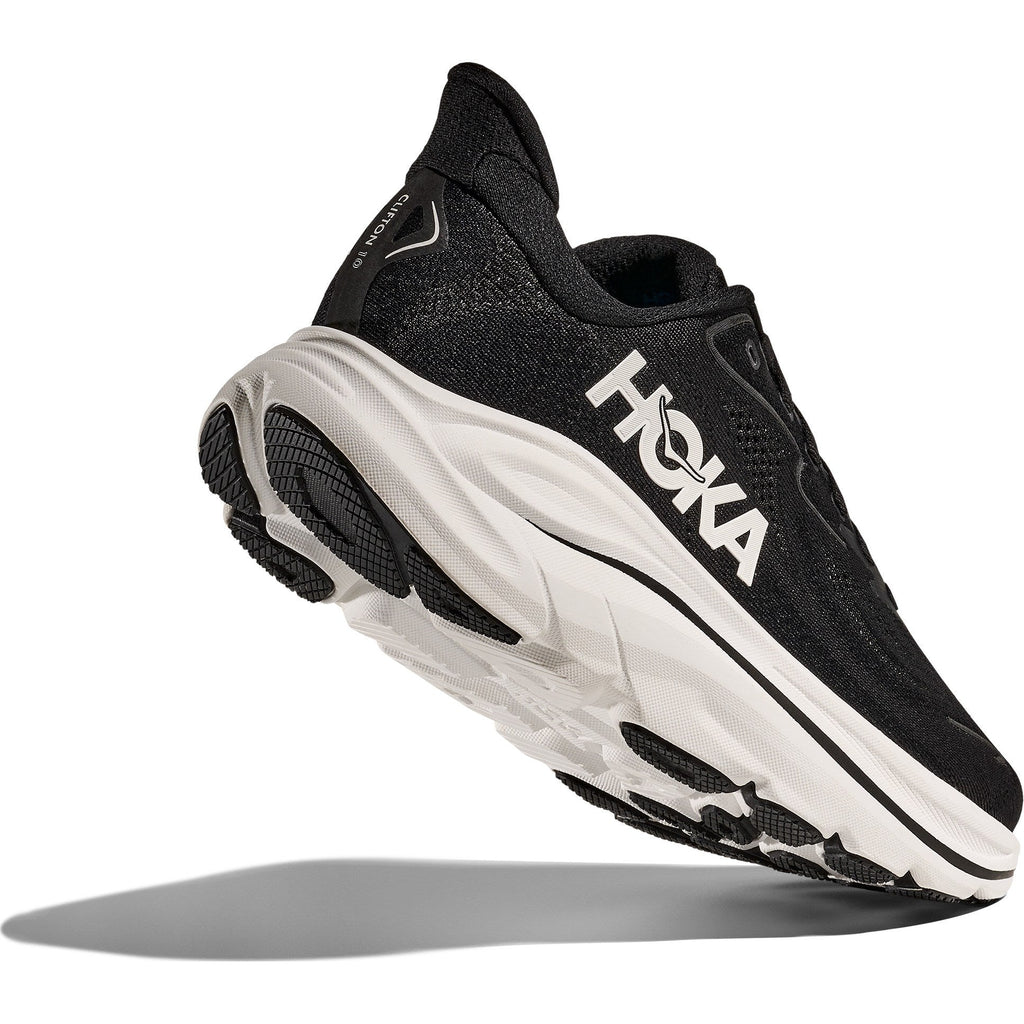 Men's Clifton 10 Road-Running Shoes - Black/White - view 8
