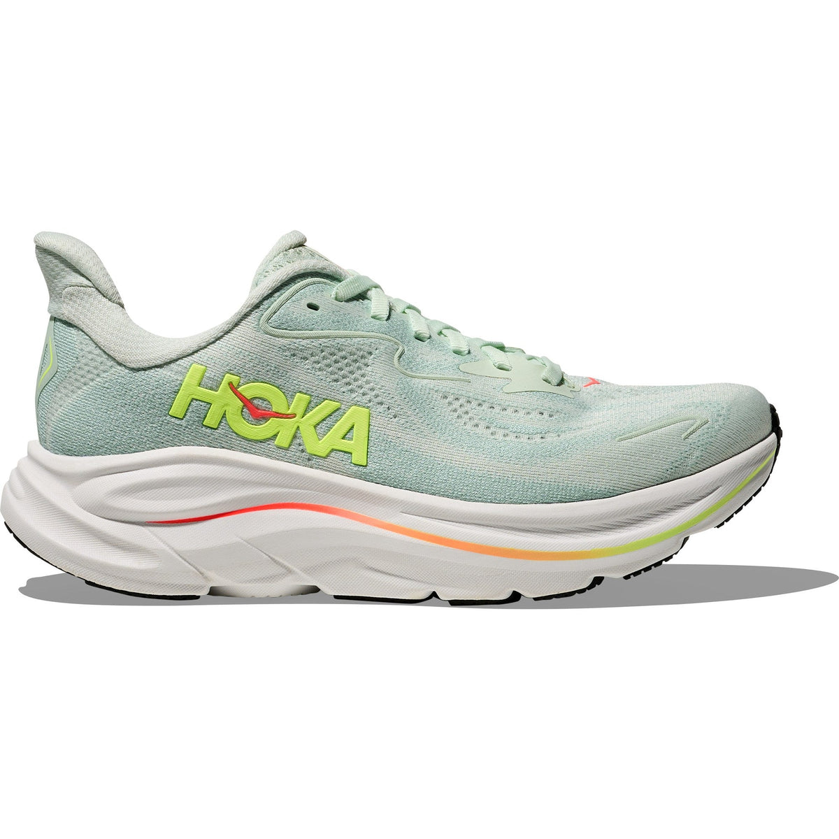 Women's Clifton 10 Road-Running Shoes - Sea Glass/Neon Flame - view 1