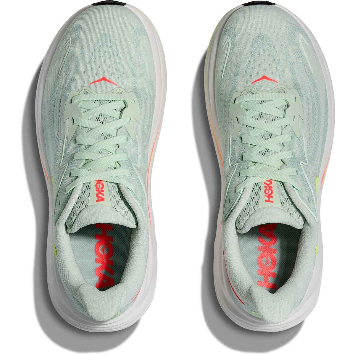 Women's Clifton 10 Road-Running Shoes - Sea Glass/Neon Flame - view 6