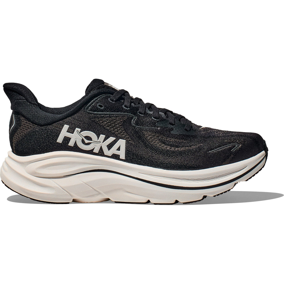 Women's Clifton 10 Road-Running Shoes - Black/White - view 1