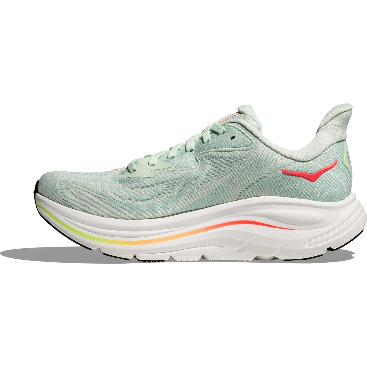 Women's Clifton 10 Road-Running Shoes - Sea Glass/Neon Flame - view 2