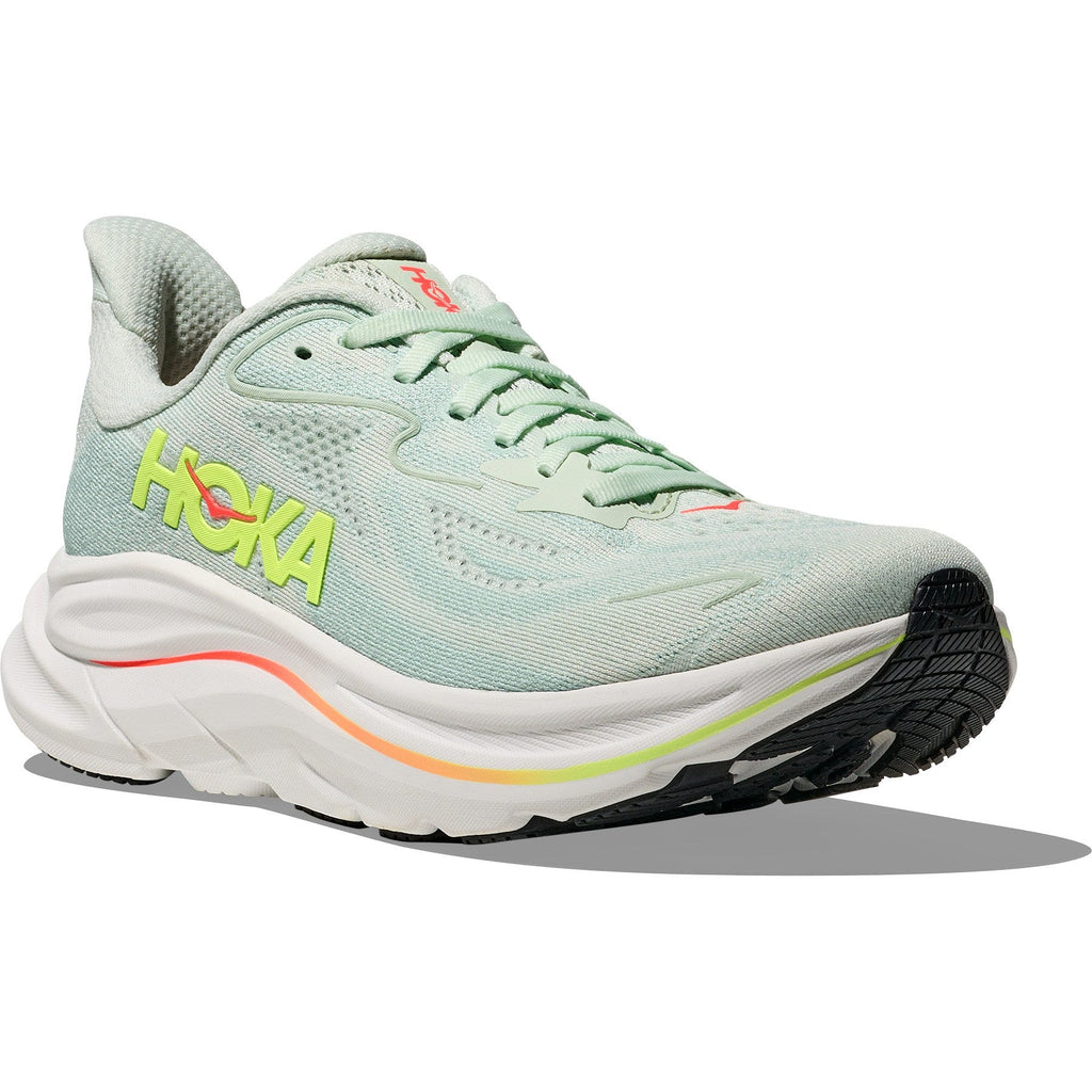 Women's Clifton 10 Road-Running Shoes - Sea Glass/Neon Flame - view 3