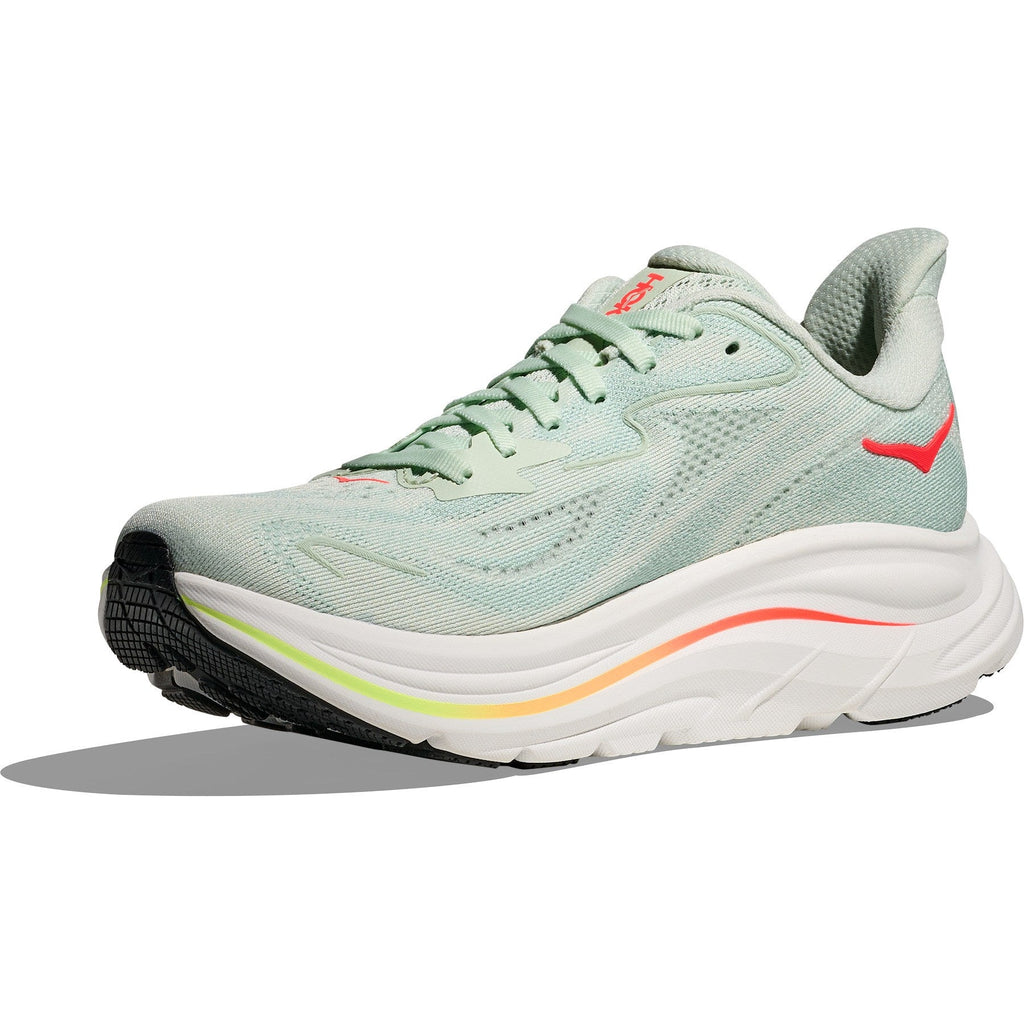 Women's Clifton 10 Road-Running Shoes - Sea Glass/Neon Flame - view 4