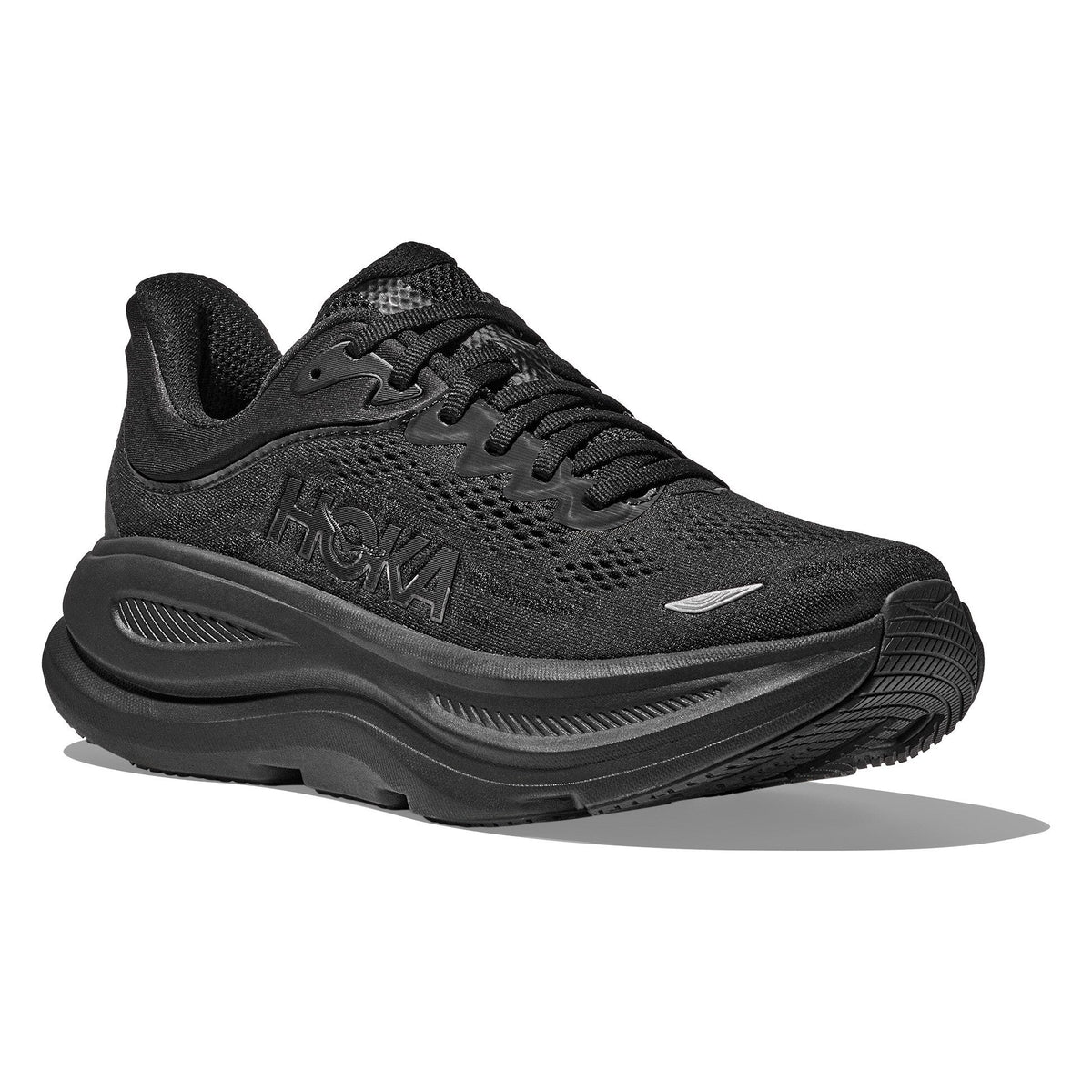 Women's Bondi 9 Road-Running Shoes - Black/Black - view 3