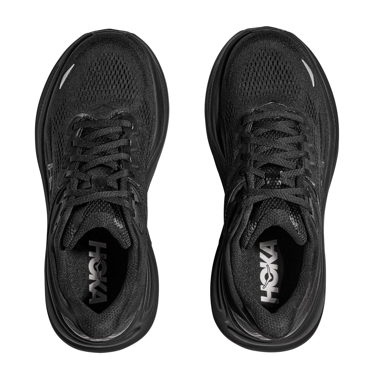 Women's Bondi 9 Road-Running Shoes - Black/Black - view 6
