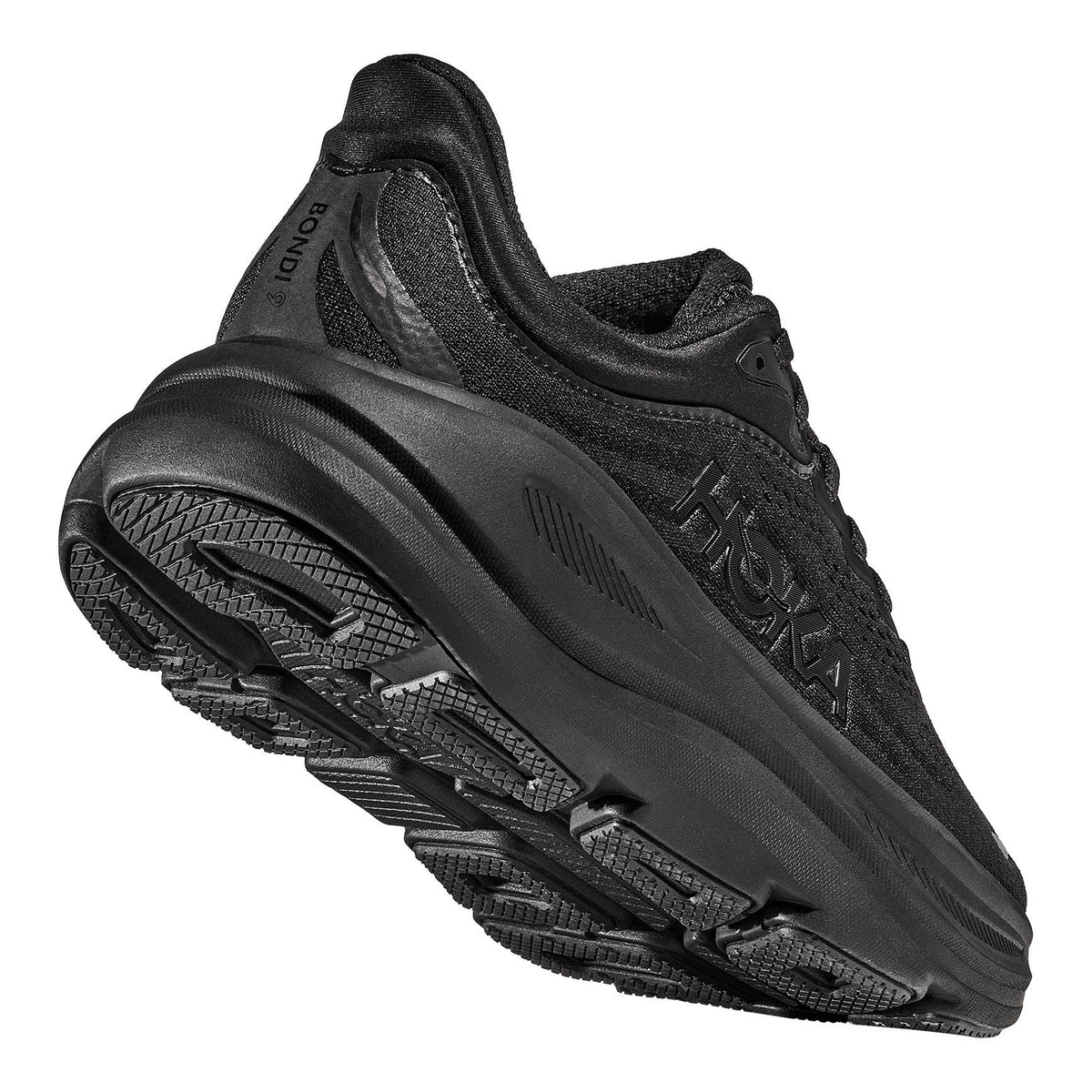 Women's Bondi 9 Road-Running Shoes - Black/Black - view 8