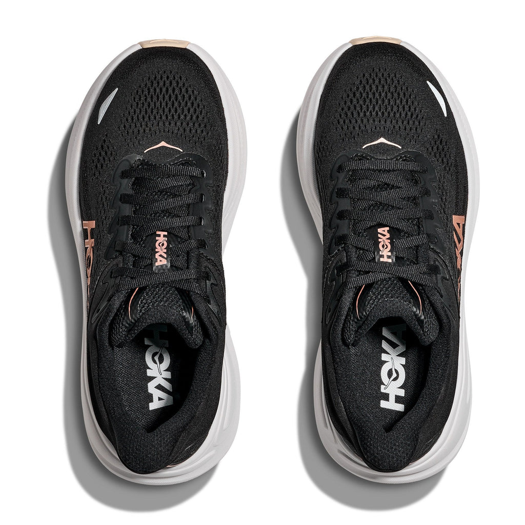 Women's Bondi 9 Road-Running Shoes - Black/Rose Gold - view 6