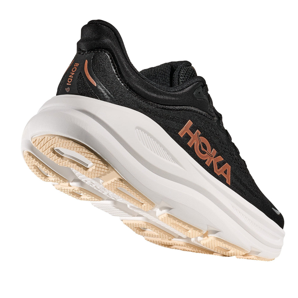 Women's Bondi 9 Road-Running Shoes - Black/Rose Gold - view 8