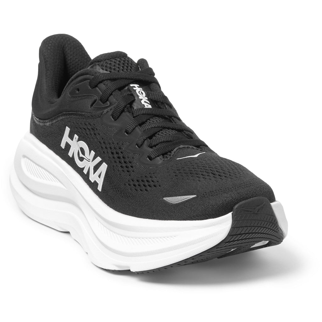 Women's Bondi 9 Road-Running Shoes - Black/White - view 3