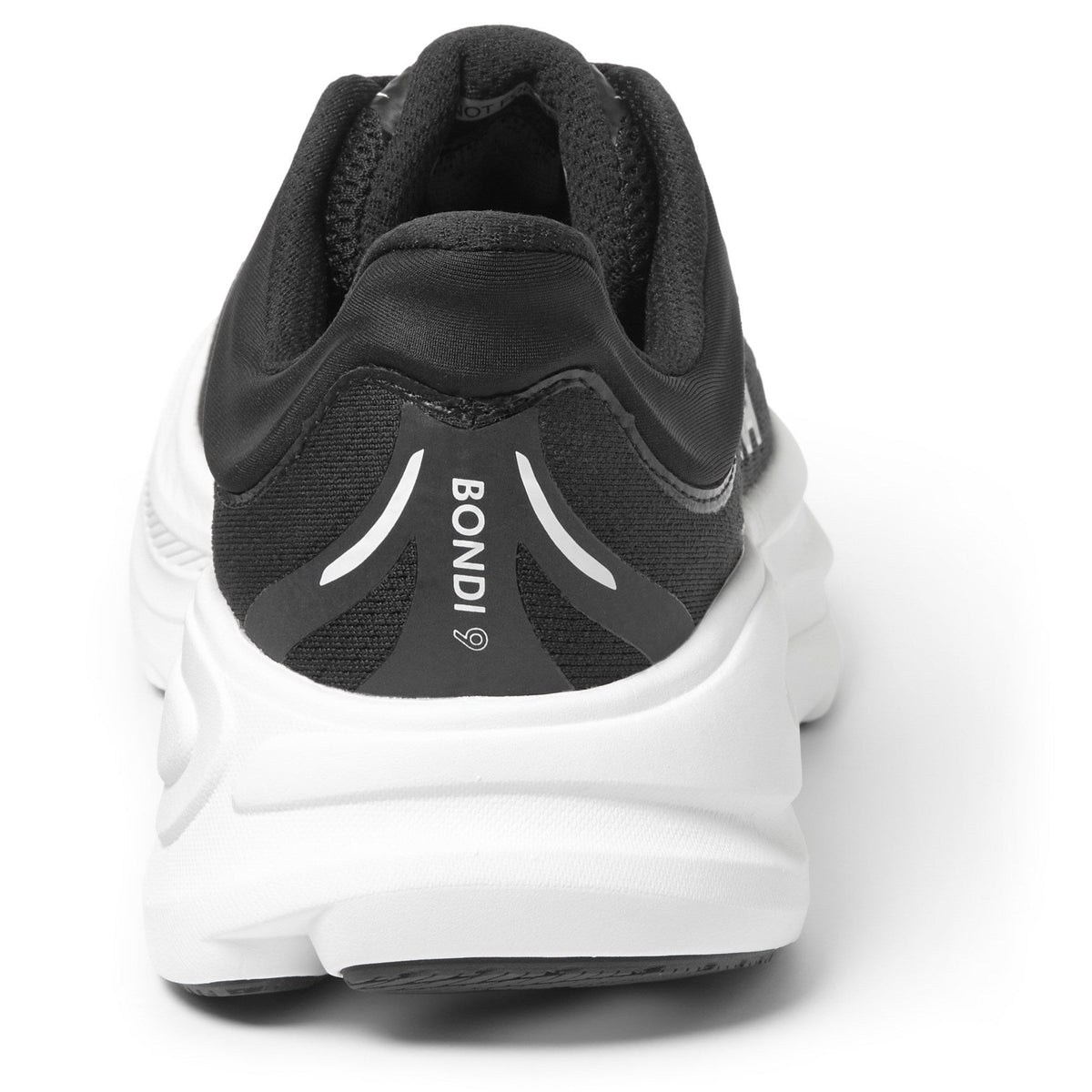 Women's Bondi 9 Road-Running Shoes - Black/White - view 4