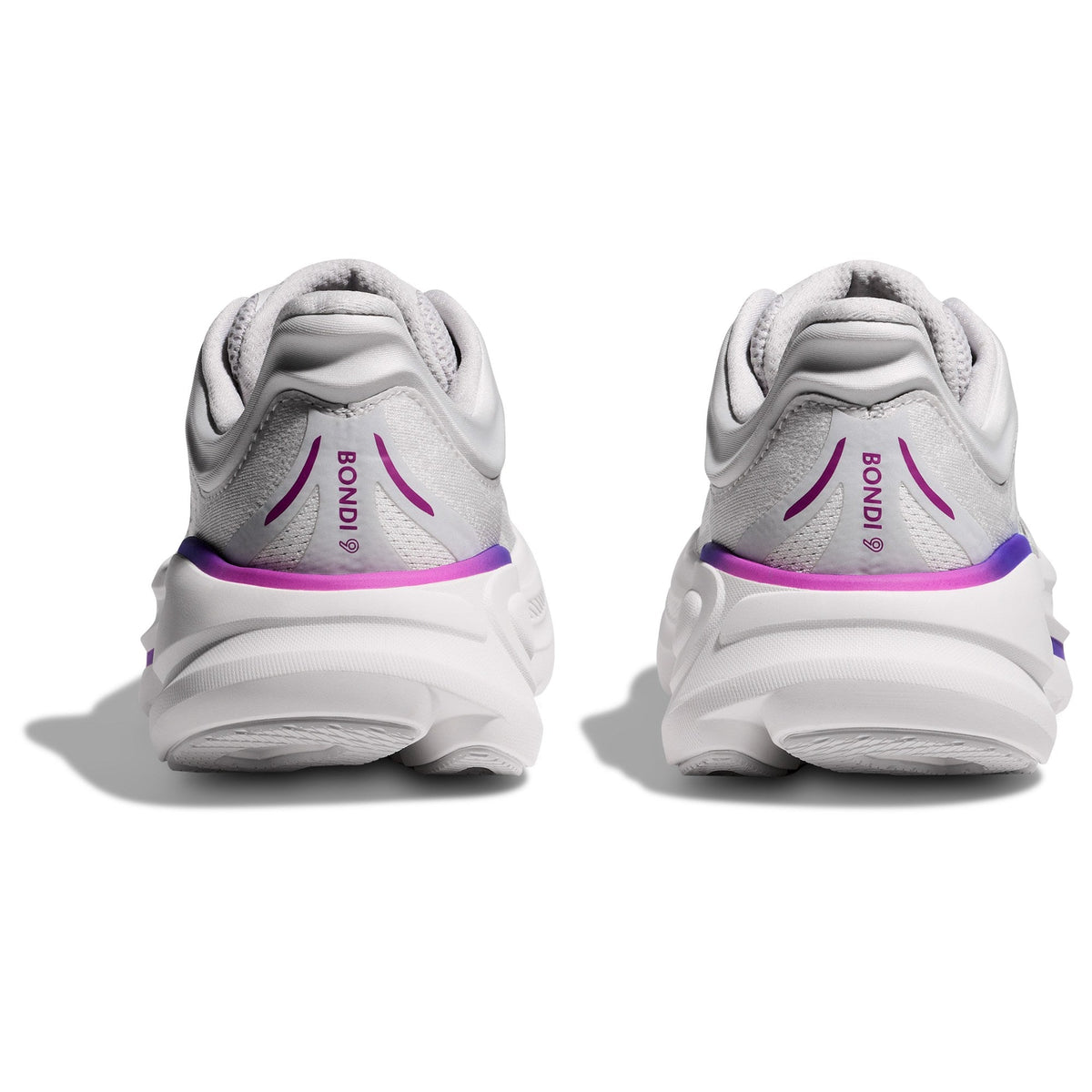 Women's Bondi 9 Road-Running Shoes - Cosmic Grey/White - view 5