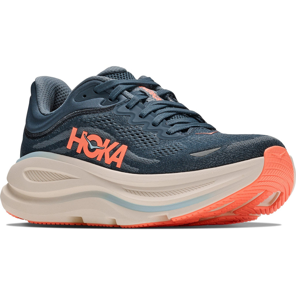 Women's Bondi 9 Road-Running Shoes - Faded Navy/Slate Blue - view 3