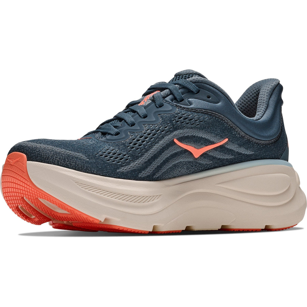 Women's Bondi 9 Road-Running Shoes - Faded Navy/Slate Blue - view 4