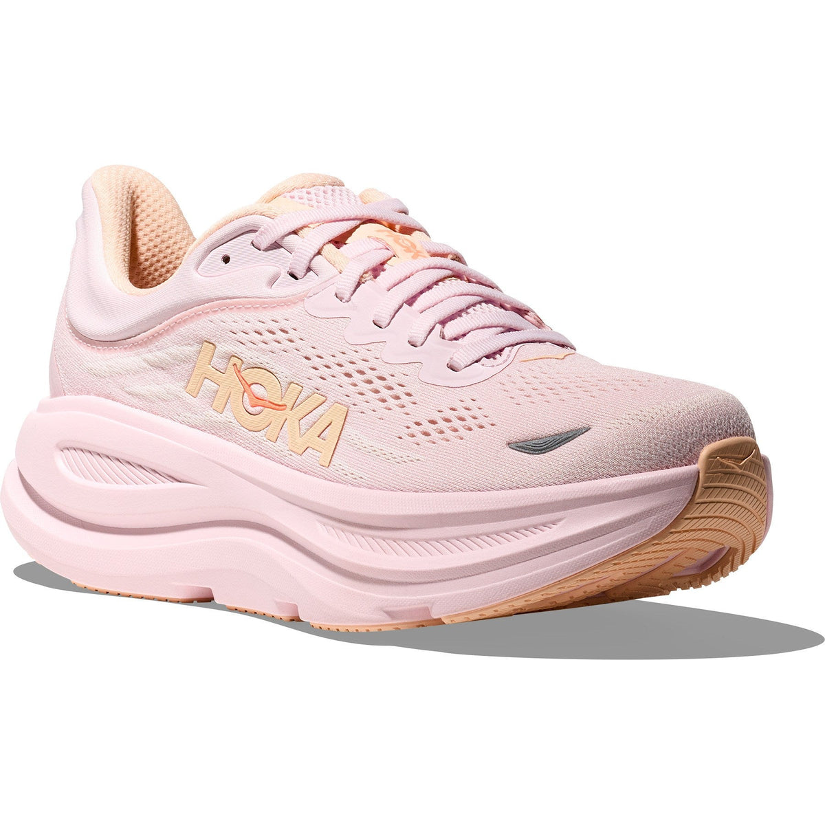Women's Bondi 9 Road-Running Shoes - Lilac Cream/Tangerine Glow - view 3