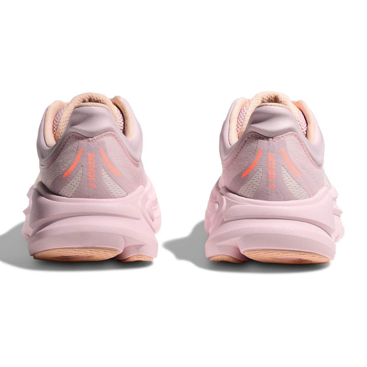 Women's Bondi 9 Road-Running Shoes - Lilac Cream/Tangerine Glow - view 5