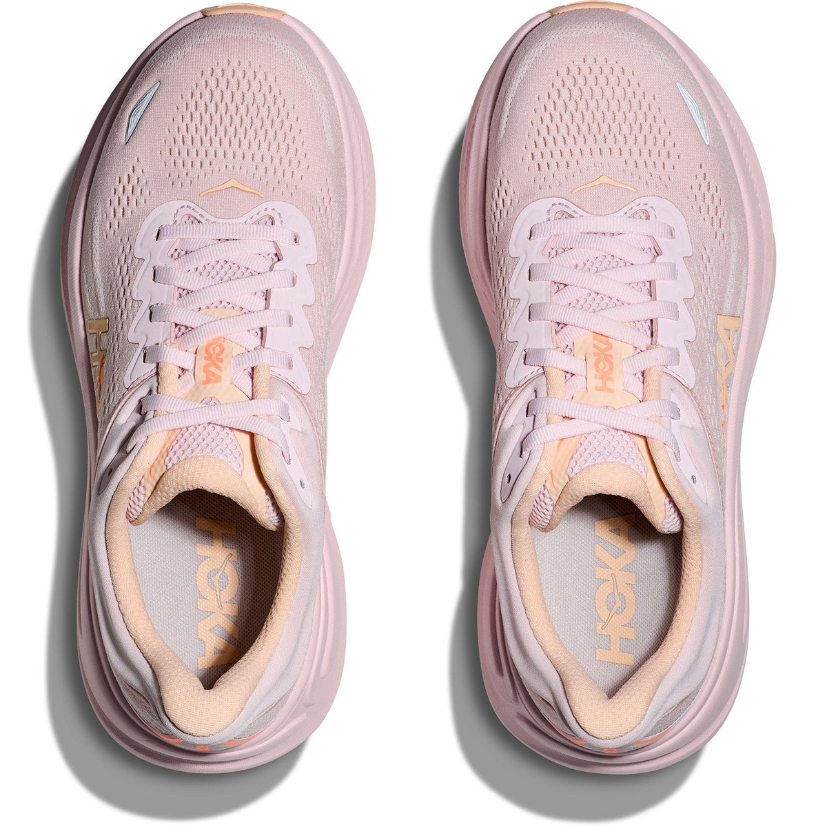 Women's Bondi 9 Road-Running Shoes - Lilac Cream/Tangerine Glow - view 6