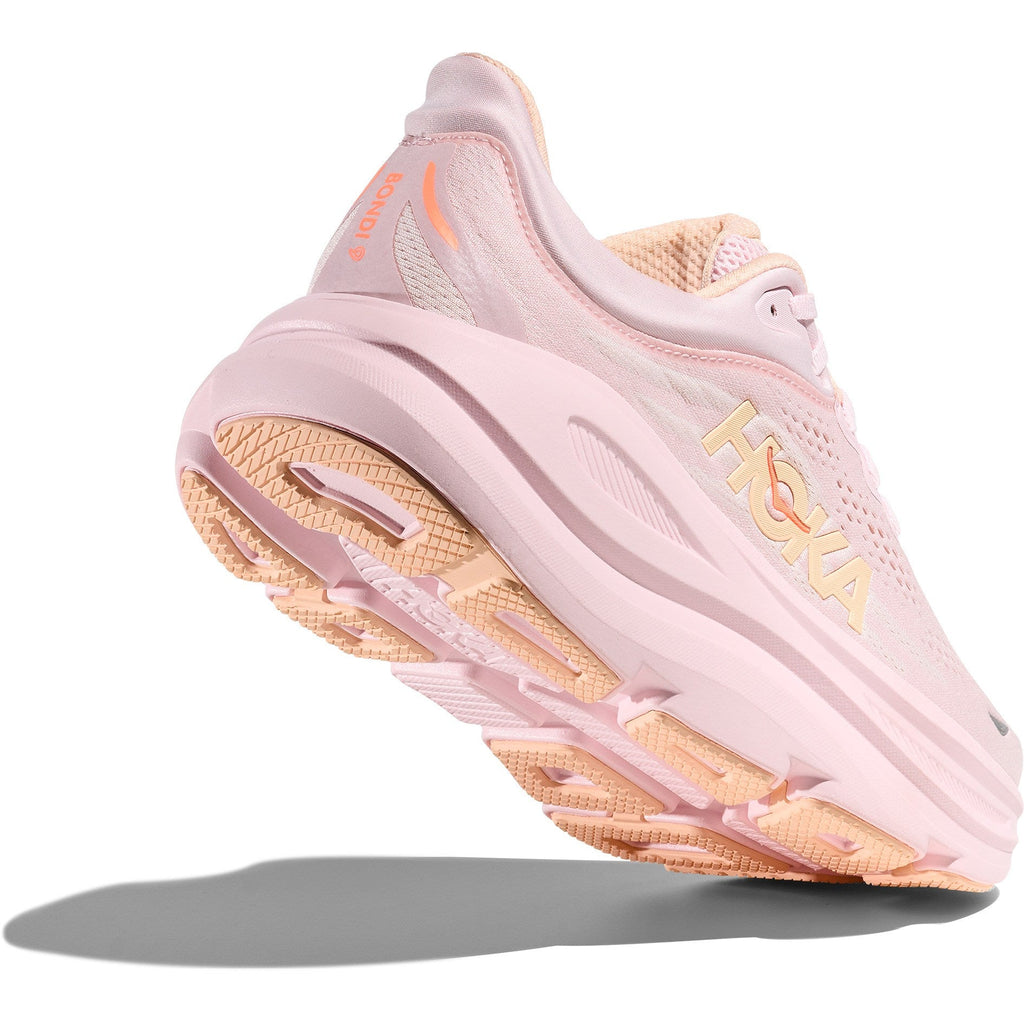 Women's Bondi 9 Road-Running Shoes - Lilac Cream/Tangerine Glow - view 8