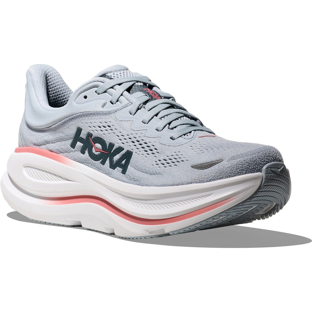 Women's Bondi 9 Road-Running Shoes - Mineral Blue/Washed Blue - view 3