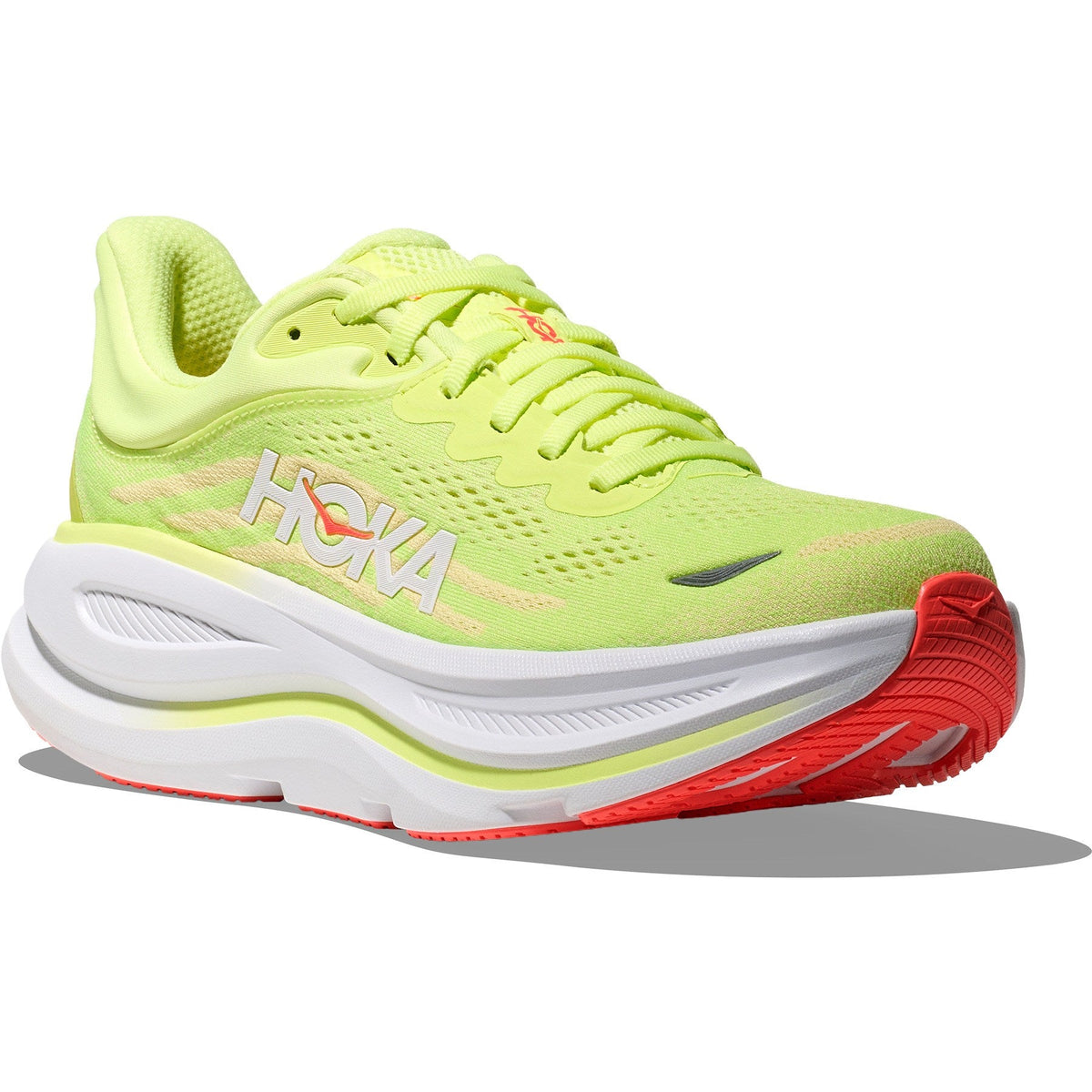 Women's Bondi 9 Road-Running Shoes - Neon Yuzu/Sunlight - view 3