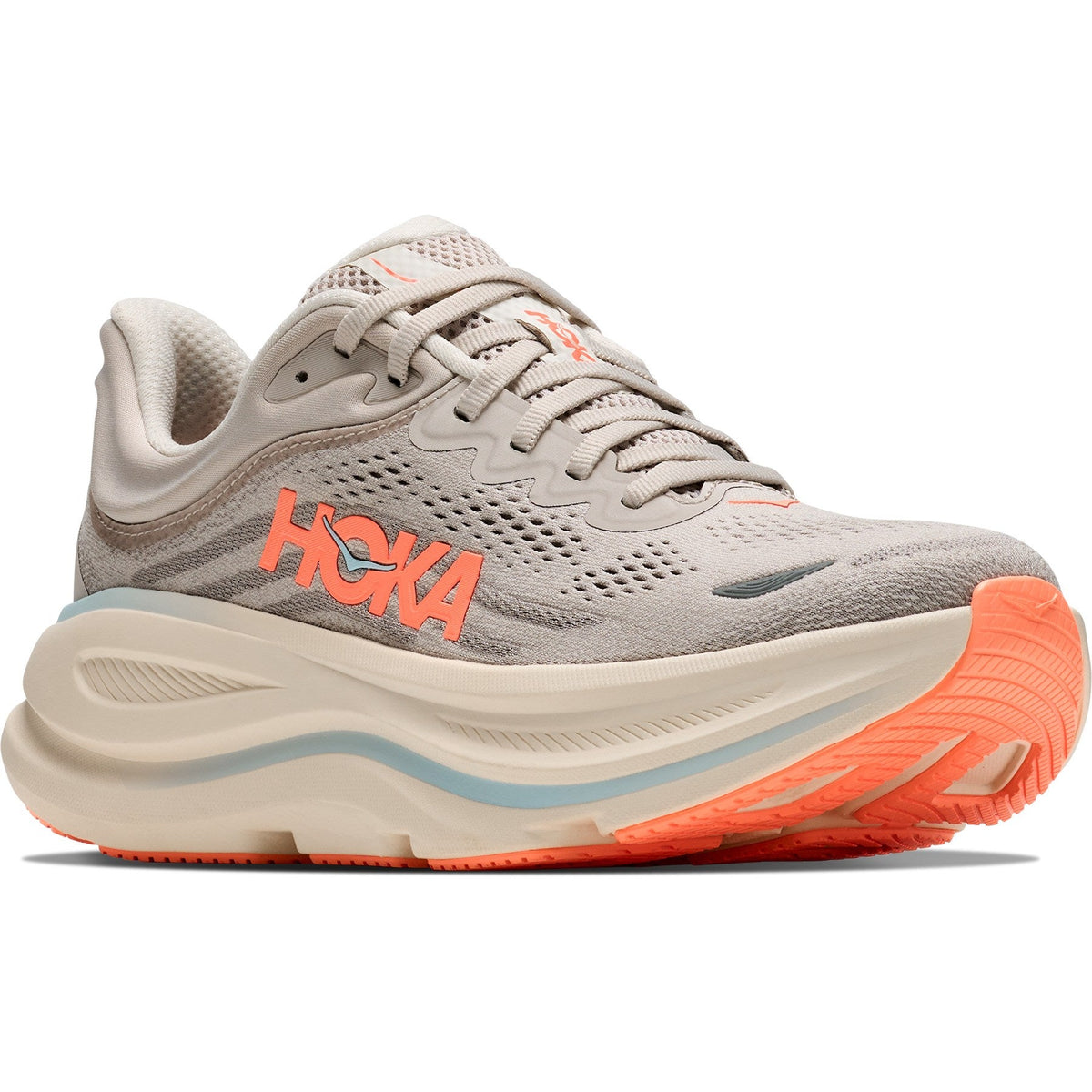 Women's Bondi 9 Road-Running Shoes - River Rock Grey/Mineral Ore - view 3