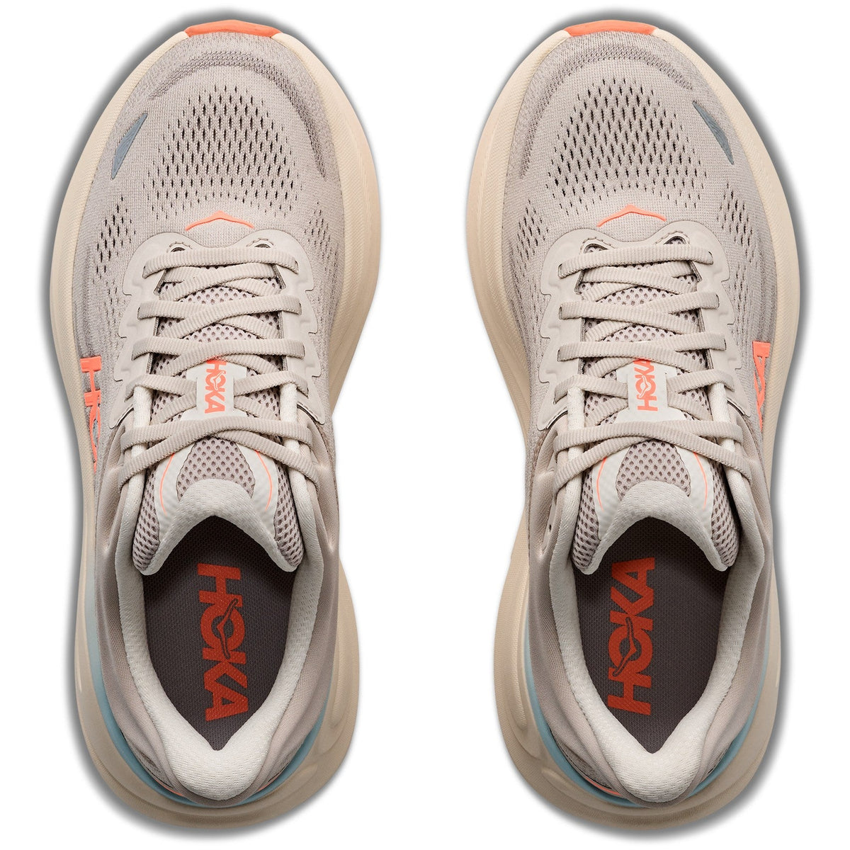 Women's Bondi 9 Road-Running Shoes - River Rock Grey/Mineral Ore - view 6