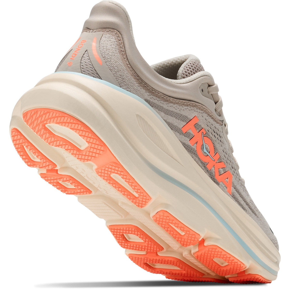 Women's Bondi 9 Road-Running Shoes - River Rock Grey/Mineral Ore - view 8