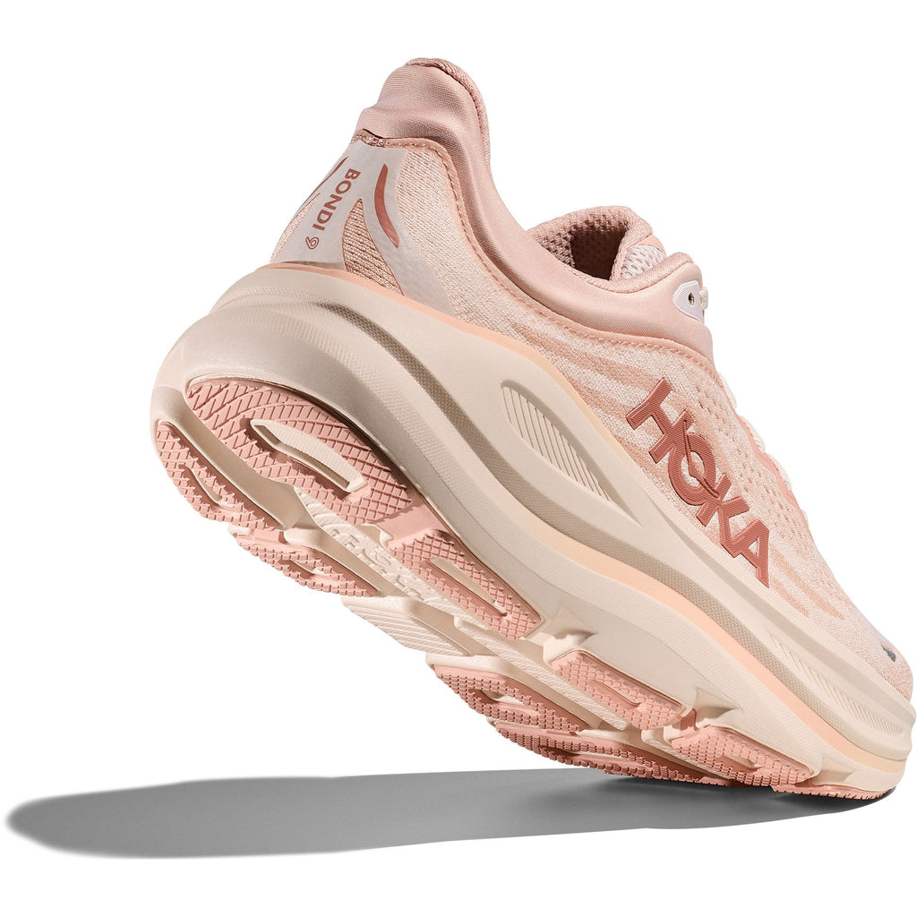 Women's Bondi 9 Road-Running Shoes - Rose Latte/Rose Cream - view 8