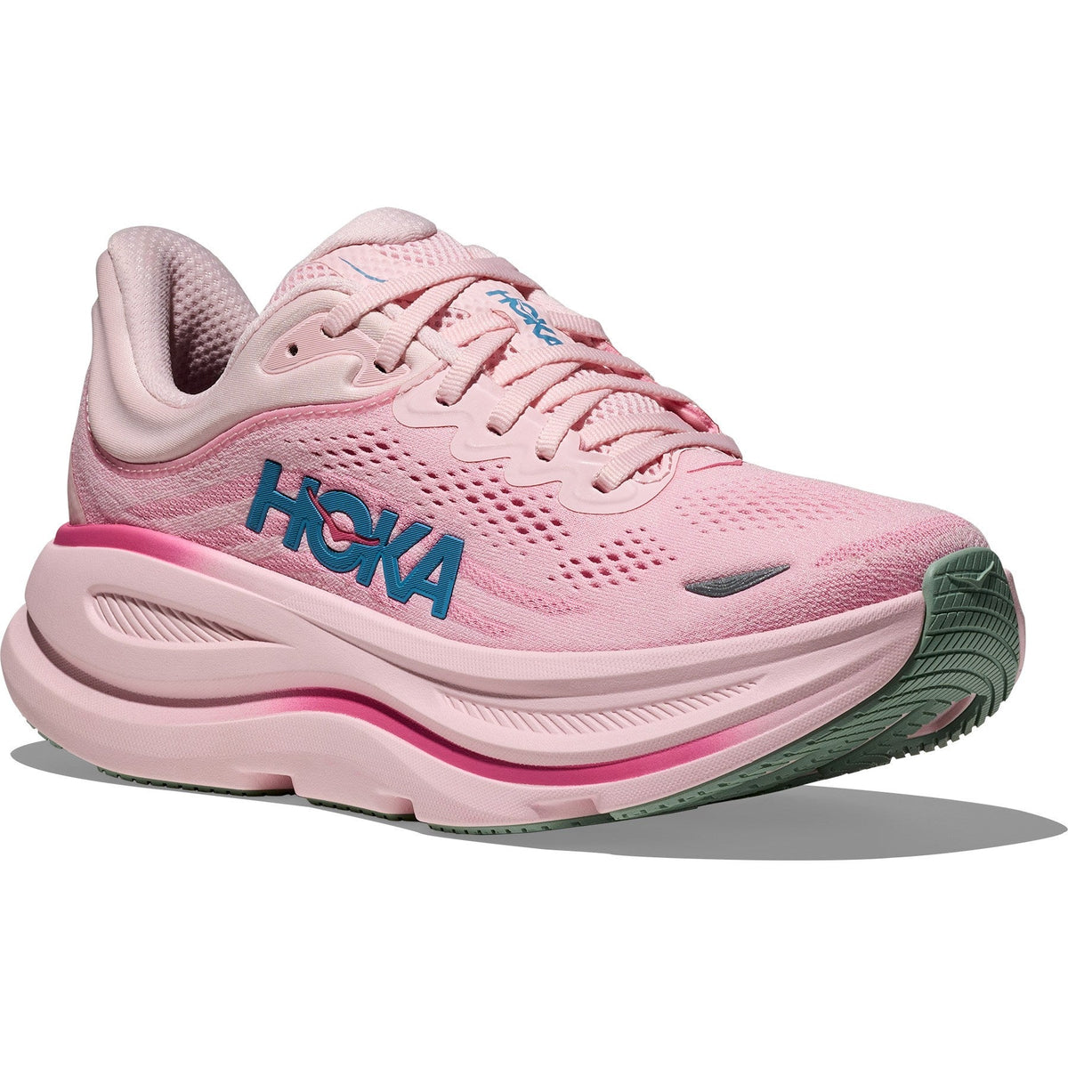 Women's Bondi 9 Road-Running Shoes - Rose Tea/Petal - view 3