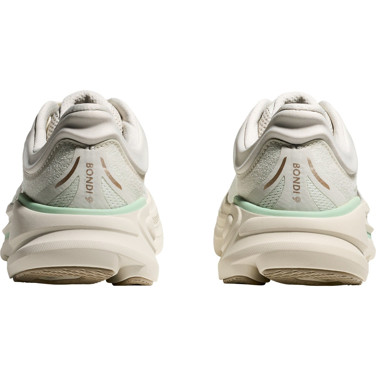 Women's Bondi 9 Road-Running Shoes - Truffle Salt/Sea Glass - view 5