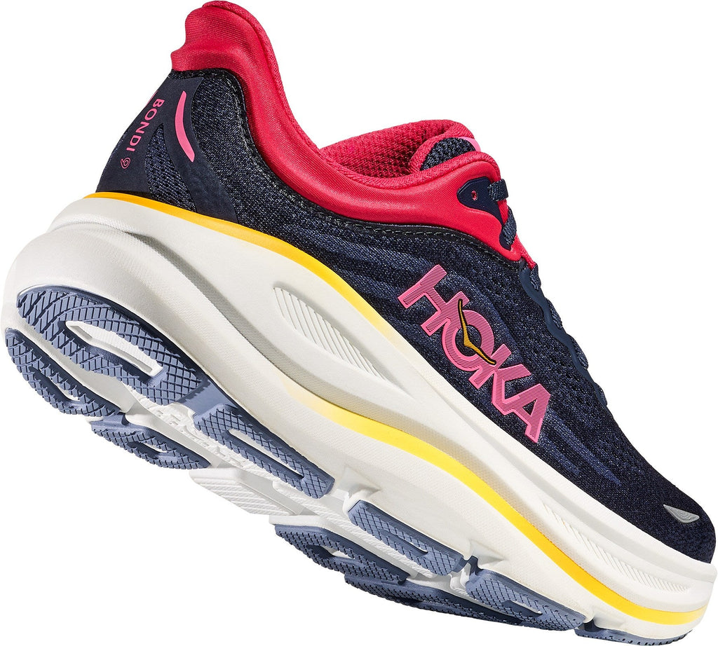 Women's Bondi 9 Road-Running Shoes - Varsity Navy/Nautical Dusk - view 8