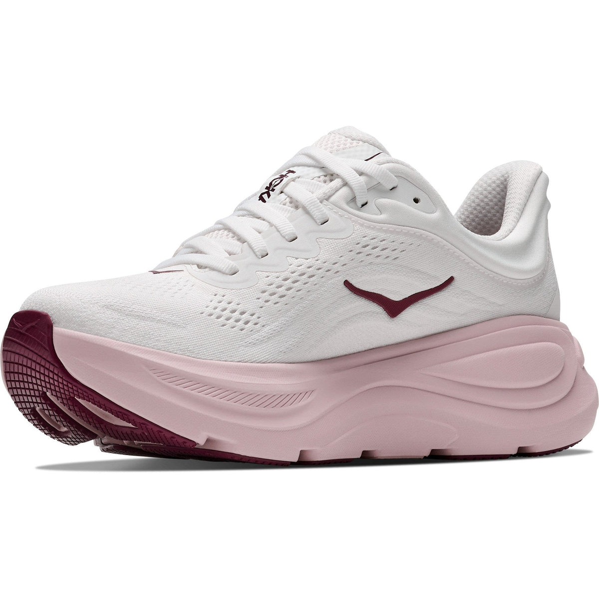 Women's Bondi 9 Road-Running Shoes - White/Pink Opal - view 4
